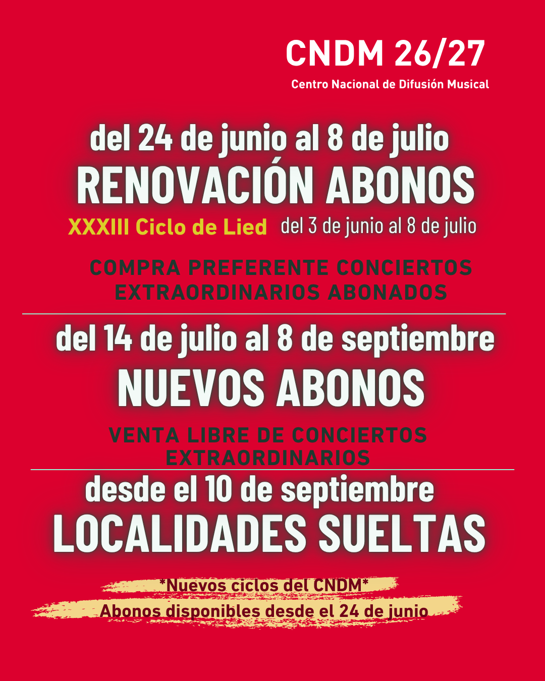 Fechas clave
